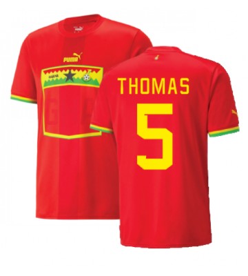 Ghana Thomas Partey #5 Replika Udebanetrøje VM 2022 Kortærmet